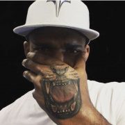 ufc tattoos, jimmy manuwa tattoo, hand tattoo, lion tattoo