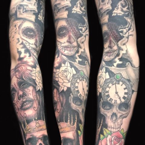 sleeve tattoo, tattoo, studio
