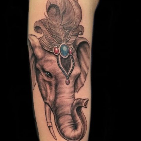 elephant tattoos. tattoos for women, sleeve tattoo