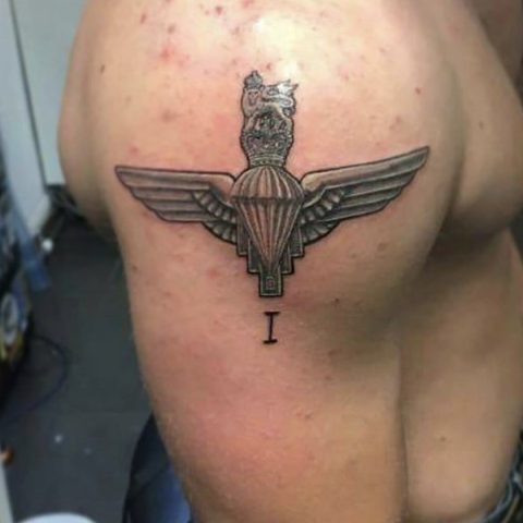 para trooper tattoo, 1 para tattoo, army tattoo, armed service tattoo