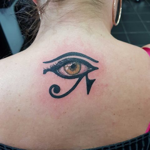 eye of houris tattoo egyptian tattoos, eye tattoos, back tattoos, tattoos for women,