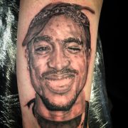 Natasha Jackson, 2pac tattoo, portrait tattoo artist, tattoos essex, Barkingside , black and grey portraits