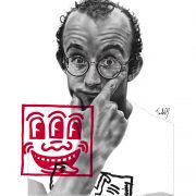Natasha Jackson, Keith Haring portrait, portrait tattoo artist, tattoos essex, Barkingside , black and grey portraits